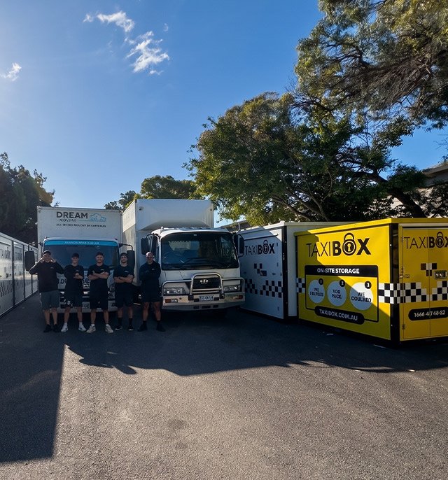 storage with taxibox and dream movers